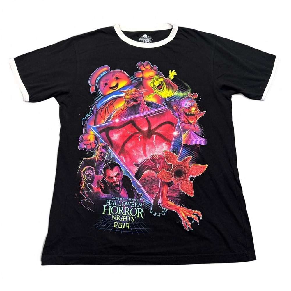 Universal Studios Halloween Horror Nights ringer T-shirt Adult Small Monsters